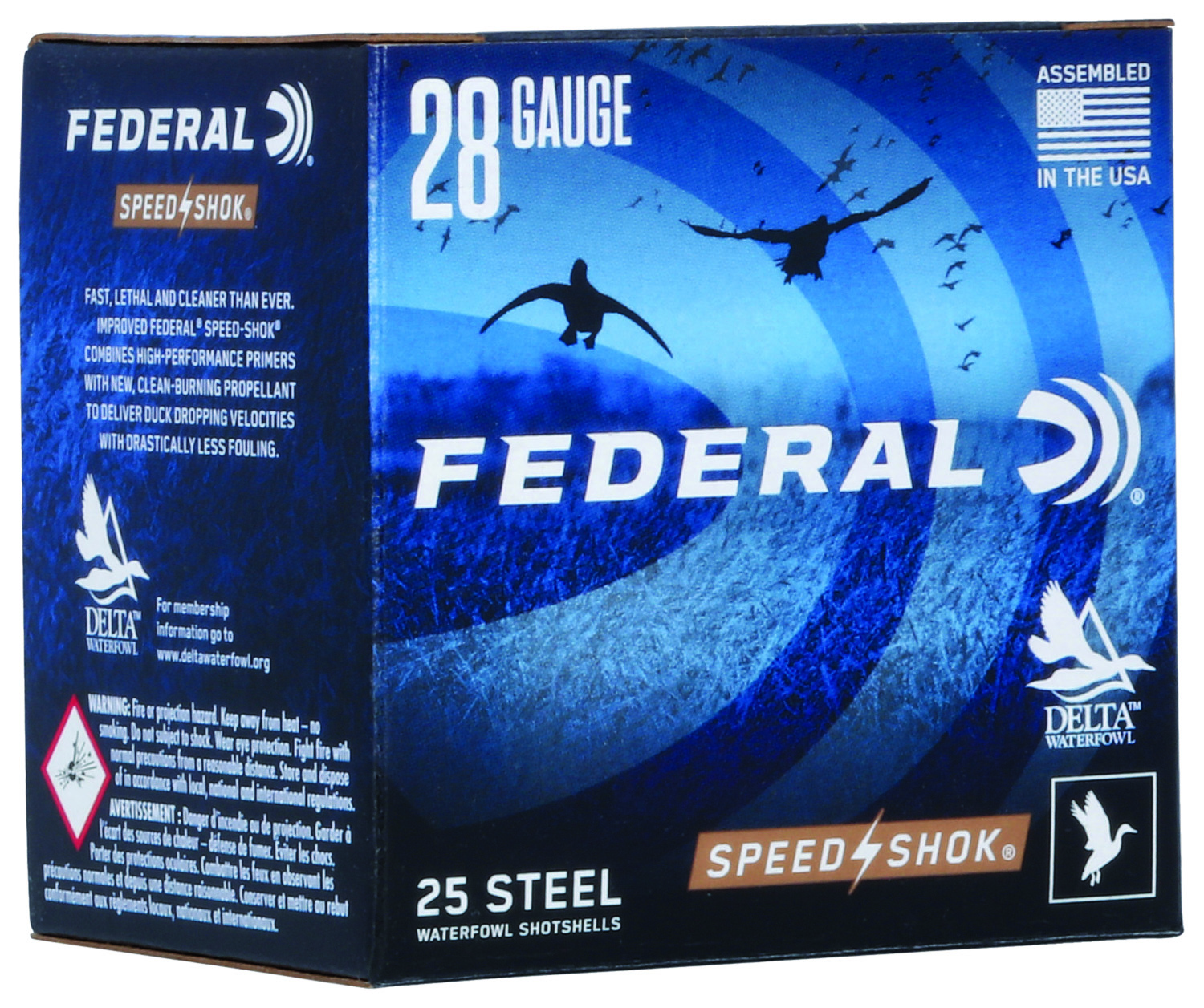 Federal WF2836 Speed-Shok  28Gauge 2.75″ 5/8oz 6Shot 25 Per Box/10 Case