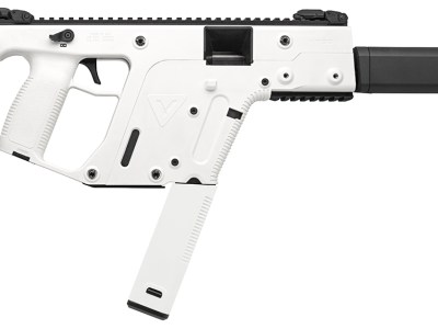 Kriss USA KV45CAP20 Vector CRB Gen2 45 ACP 30+1 16″ Black Nitride Threaded Barrel, Alpine Cerakote Picatinny Rail Aluminum Receiver, Alpine White Synthetic 6 Position Stock Alpine Polymer Grip