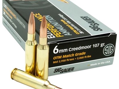 Sig Sauer E6MMCM220 Marksman Elite  6mm Creedmoor 107 gr Open Tip Match 20 Per Box/ 10 Case
