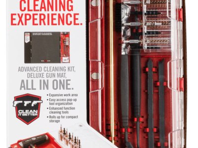 Real Avid AVMCSP Master Cleaning Station Pistol .22/9mm/.357/.38/.40/.45 Cal Bronze, Nylon