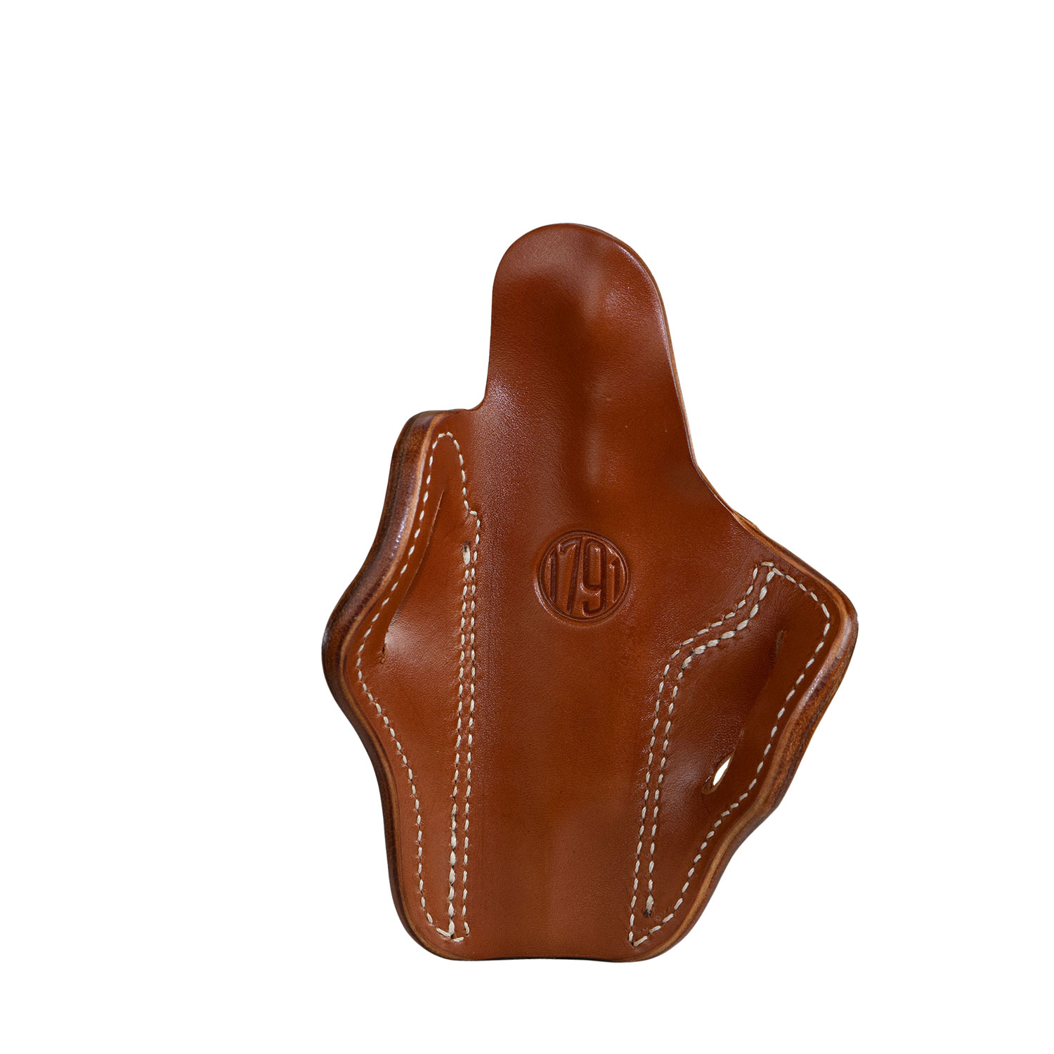 1791 Gunleather ORBH1CBRR BH1 Optic Ready OWB 01 Classic Brown Leather Belt Slide Fits 5″ 1911 Right Hand
