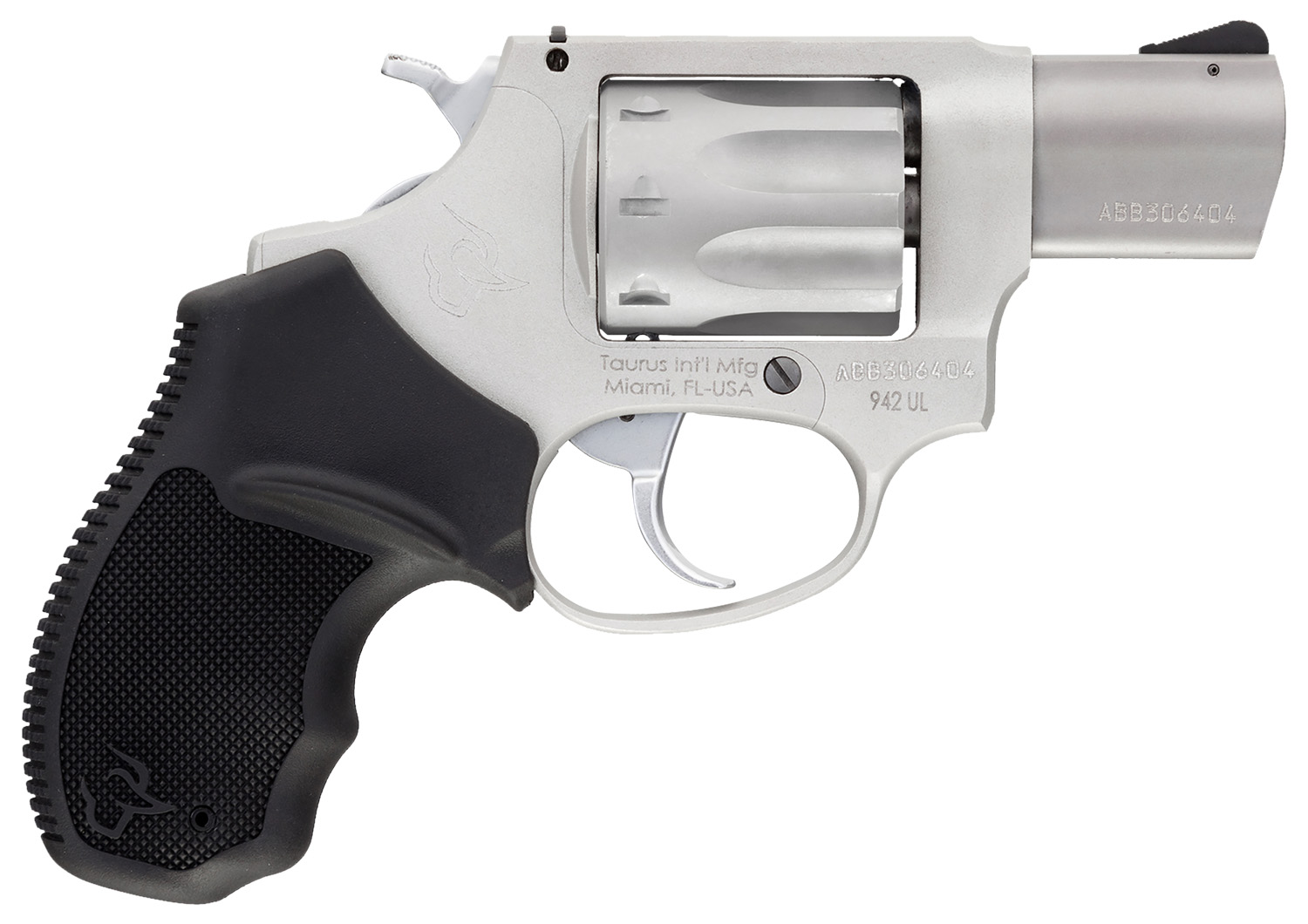 Taurus 2942039UL 942 Ultra-Lite 22 LR 8rd 3″ Matte Stainless Finish Barrel, Matte Stainless Finish Cylinder, Stainless Anodized Finish Aluminum Frame & Finger Grooved Black Polymer Grip