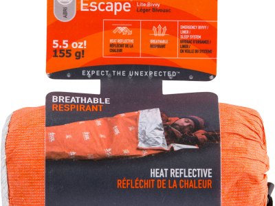 Survive Outdoors Longer 01401227 SOL Bivvy Warmth Waterproof Orange Aluminum-Coated Polyethylene