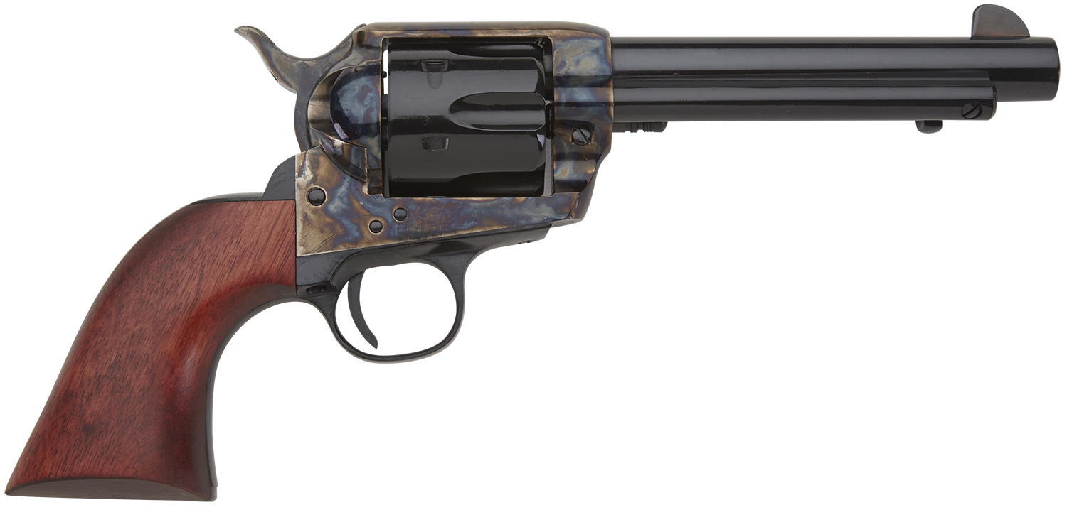 Pietta HF45CHS512NM 1873 Great Western II Californian 45 Colt (Long Colt) 6rd 5.50″ Blued Steel Barrel & Cylinder, Color Case Hardened Steel Frame, Walnut Grip, Exposed Hammer