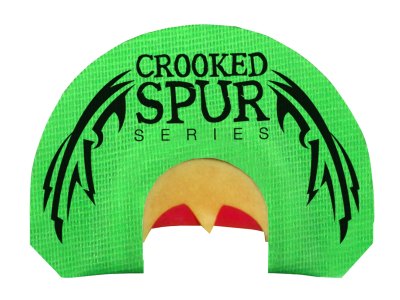 Foxpro CSMOUTHBACKWING Crooked Spur Back Wing Diaphragm Call Triple Reed Turkey Sounds Attracts Turkeys Green