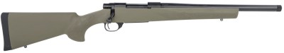 Howa HHGG65C16 M1500 HS Precision 6.5 Creedmoor 10+1 16.25″ Blued Heavy Barrel, Blued Steel Receiver, Green Hogue OverMolded Synthetic Stock