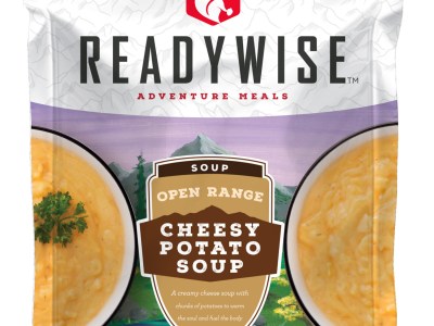 ReadyWise RW05010 Outdoor Food Kit Open Range Cheesy Potato Soup 2.5 Servings In A Resealable Pouch, 6 Per Case