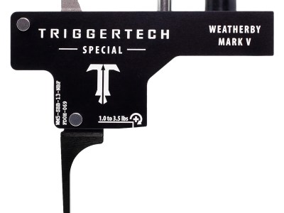 TriggerTech WM5SBB13NBF Special  Single-Stage Flat Trigger with 1-3.50 lbs Draw Weight & Black PVD Finish for Weatherby Mark V