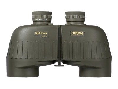 Steiner 2663 M1050 Laser Protection Filter 10x50mm SUMR Military Ranging Reticle Floating Prism Sports-Auto Focus, OD Green Makrolon w/Rubber Armor