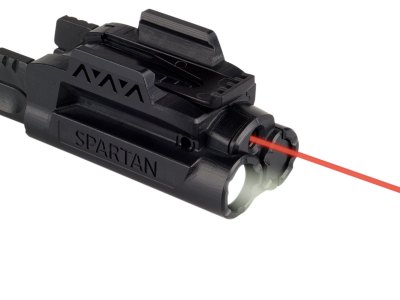 LaserMax SPSCR Red Spartan Light/Laser  Black 120 Lumens White LED