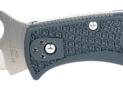 Spyderco C243PGYW Endela Lightweight 3.41″ Folding Clip Point Plain VG-10 SS Blade Blue/Gray FRN Handle Includes Pocket Clip