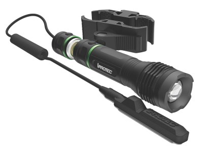 iProtec 665 LG 250 250 Lumen Green Firearm Light with Long Gun Mount  Black Anodized 25/250 Lumens Green   LED Light
