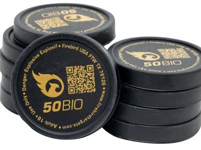 Firebird USA 50BIO 50BIO  Moving Trajectory/Static White Smoke Universal Firearm 50mm 10 Pk.