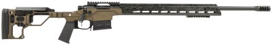 Christensen Arms 8010302000 Modern Precision  6mm Creedmoor 24″ Threaded Carbon Fiber Barrel 5+1, Black Nitride Finish, Desert Brown Anodized Folding Stock, Polymer Grip