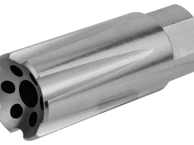 TacFire  Linear Compensator  Stainless Steel with 5/8″-24 tpi Threads 2.26″ OAL .875″ Diameter for 308 Win