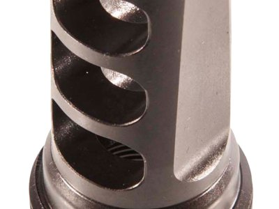 SilencerCo AC591 ASR Muzzle Brake Black Steel with 5/8″-24 tpi Threads for 30 Cal