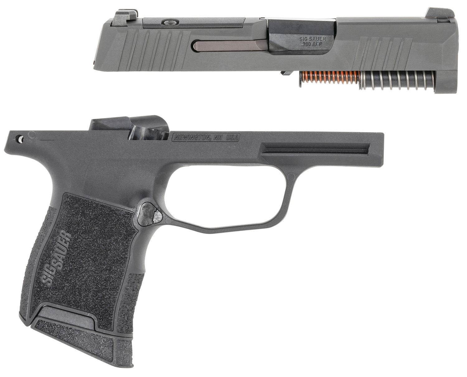 Sig Sauer 8900719 P365 Caliber Exchange Kit 380 ACP 3.10″ 10+1 Black Nitride Slide Black Polymer Frame SigLite Night Sights for All Sig P365 Models