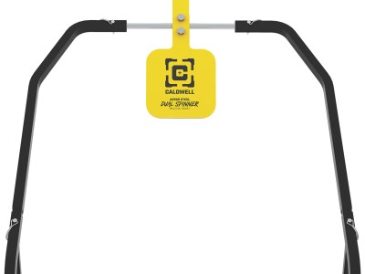 Caldwell 1196226 Daul Spinner  Yellow AR500 Steel 3/8″ Thick Standing Target Includes 5″ & 8″ Plates