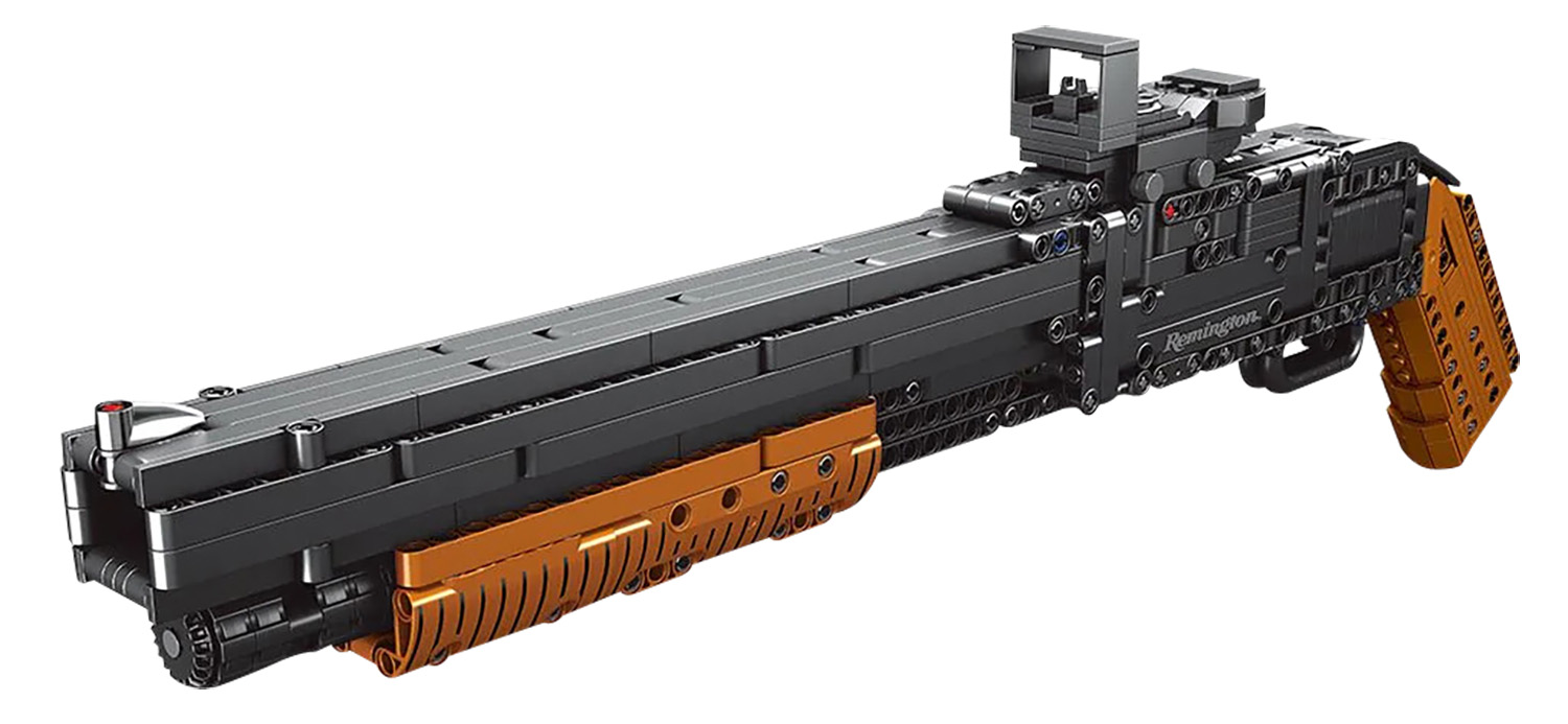 Remington by Camp Co CBGBB2 Building Blocks Shotgun Black/Brown Plastic 21″ Long Includes 6 Plastic Projectiles 863 Pieces