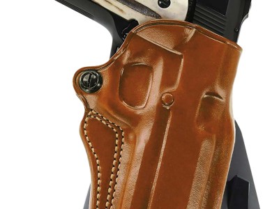 Galco SM2-800 Speed Master 2.0 OWB Tan Leather Paddle Fits CZ P-10M/Glock 43/43x Right Hand