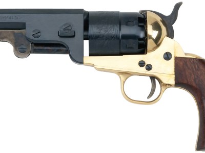 Pietta PF51BR44512 1851 Sheriff 44 Cal 5.50″ 6rd Shot Brass Frame, Blued Cylinder, Blued Octagon Barrel, Walnut Grip