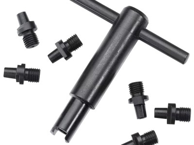 Pietta AC020+060 Revolver Nipple Wrench  w/ 6 Pack #10 Cap Nipples Fits All Pietta Black Powder Revolvers