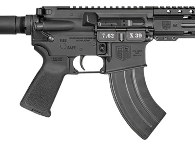 Diamondback DB1912O001 DB15  7.62x39mm 28+1 7″, Black, Carbon Lower, 6″ M-LOK Handguard, Padded Buffer Tube, Magpul Grip