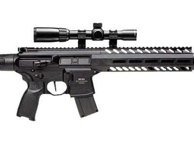 Sig Sauer Airguns AIRMCX177G2BLKSCOPE MCX Air Gen 2 CO2 177 Pellet 18″ 30rd, Black, M-LOK Handgaurd, Flat Trigger, C02 Storage QD Stock, Reduced Angle Grip, 1-4x24mm Scope