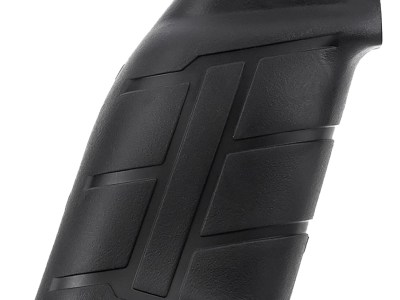 Mdt Sporting Goods Inc 103419BLK Elite Pistol Grip Black Polymer, Integrated Palm Swell, Fits AR Platform