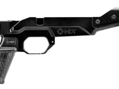 Mdt Sporting Goods Inc 104999BCF HNT26 Chassis Carbon Fiber Furniture, Aluminum Base, Folding Stock with Adj. Cheekrest, M-LOK Forend, QD Sling Mounts, AR-Style Grip Fits Short Action Remington 700