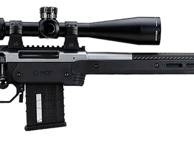 Mdt Sporting Goods Inc 104690BLK XRS Chassis Black Aluminum Core with Polymer Panels, Adj. Cheekrest, M-LOK Forend, Interchangeable Grips, AICS Mag Compatible, Fits Short Action Howa 1500
