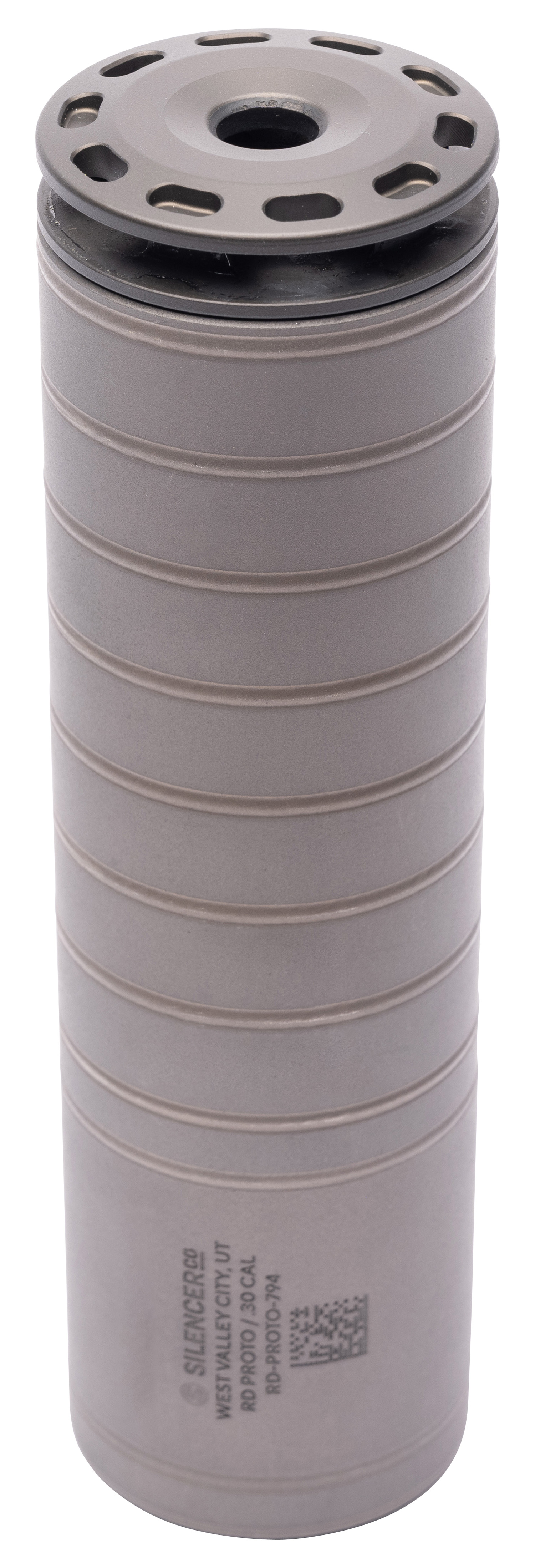 SilencerCo SU5328 Scythe-Ti  30 Cal (7.62mm), Rated Up To 300 RUM, 6.16″ L Titanium, Single-Port Anchor Break, 5/8″-24 tpi Direct Thread Adapter