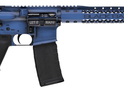 Black Rain Ordnance BROWTPBLB Spec 15+ We The People 5.56x45mm NATO 30+1 16″, Blue Battleworn with Deep Engraving, 15″ Slim M-LOK, Magpul Grip/Carbine Stock, Castle Flash Hider
