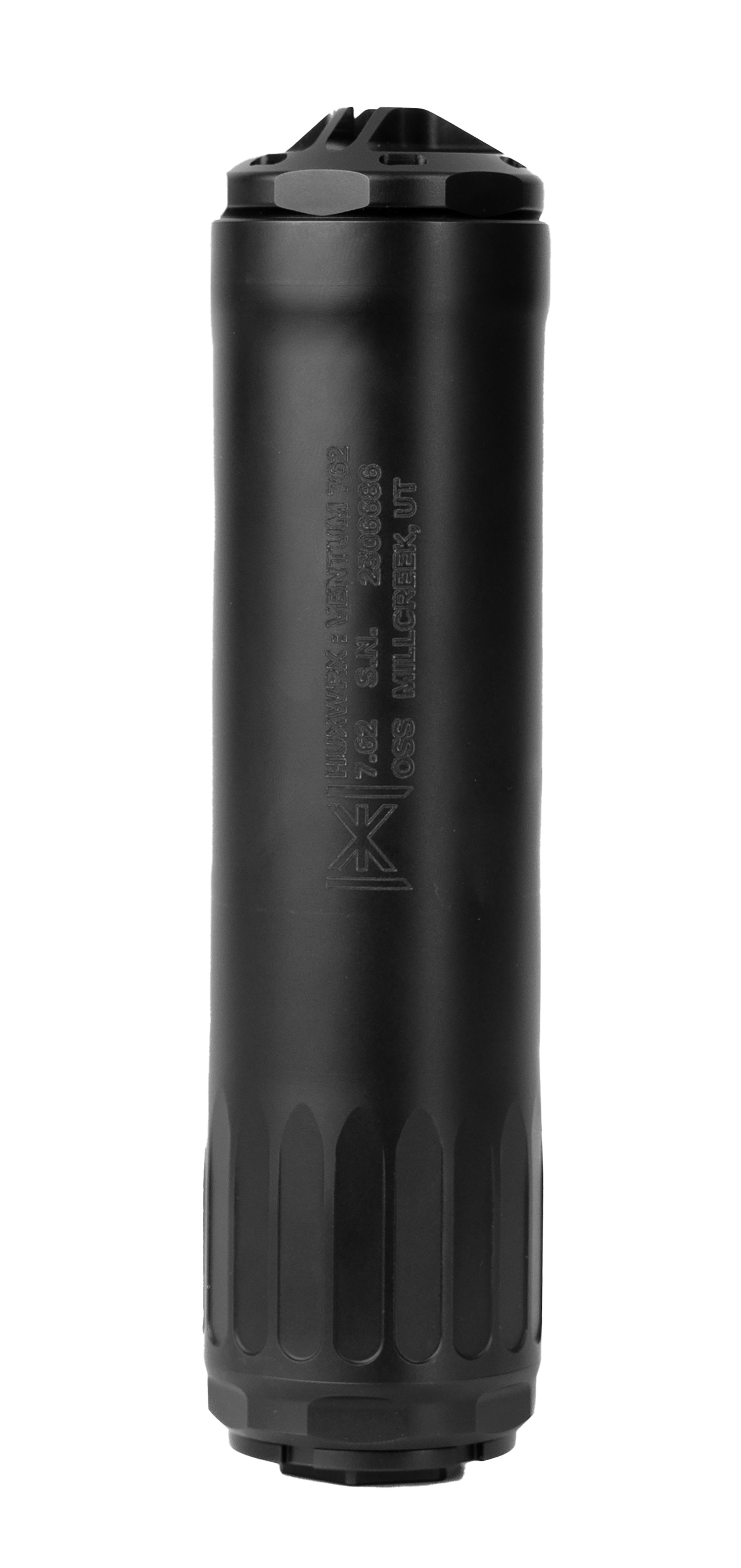 Huxwrx 2237 Ventum  30 Cal (7.62mm), 6.70″ Black Stainless Steel/Titanium, 5/8″-24 tpi DT Mount