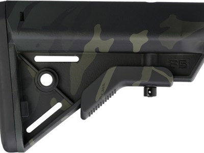 B5 Systems BRV1421 Bravo  Black Multi-Cam Synthetic for AR-Platform with Mil-Spec Receiver Extension (Tube Not Included)