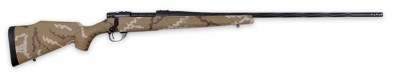 Weatherby VHH653WR8B Vanguard Outfitter 6.5-300 Wthby Mag 3+1 26″ Threaded/Spiral Fluted, Graphite Black Barrel/Rec, Tan with Brown & White Sponge Synthetic Stock, Accubrake Muzzle Brake, Adj. Trigger