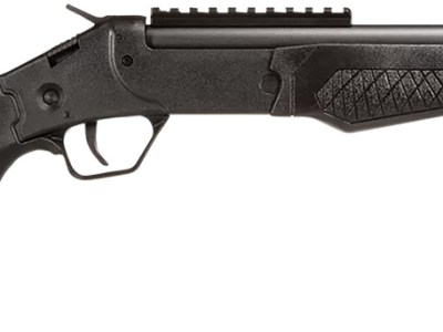 Rossi SSPS45-BK Tuffy Single Shot 45 Colt (LC)/410 Gauge (3″ Chamber) 1rd 16.50″, Black, Thumbhole Pistol Grip Stock with Shell Holder, Overmolded Grip, Front Iron Sight, Optics Mount