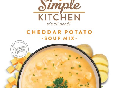 ReadyWise RWSK05061 Simple Kitchen Cheddar Potato Soup 8 Servings Per Pouch, 6 Per Case