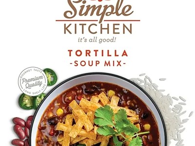 ReadyWise RWSK05063 Simple Kitchen Tortilla Soup 8 Servings Per Pouch, 6 Per Case