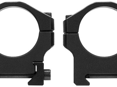Mdt Sporting Goods Inc 103549BLK Scope Rings Scope Ring Set Black Anodized Aluminum 34mm Tube High Picatinny