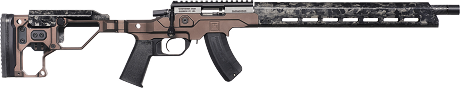Christensen Arms 8011202300 MPR  22 LR 10+1 16″ Black Match Grade Threaded Barrel, Black Nitride Picatinny Rail Receiver, Carbon Fiber M-LOK Handguard, Desert Brown Adj w/MagneLock Technology Stock