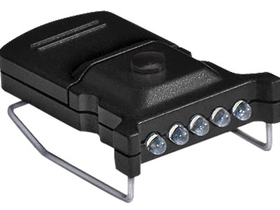 Cyclops CYC-MHC2PK-W Micro Hat Clip Light Black 10 Lumens White LED