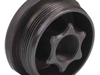 Jk Armament JK155HDM1236 HD Thread Mount Fits 1/2″x36 Stainless Steel Cerakote Black