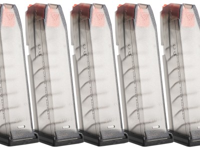 Strike Industries GMAG19X5   15rd Compatible w/ Glock 19/26 Gen3-5 Translucent Smoke 5 Pack
