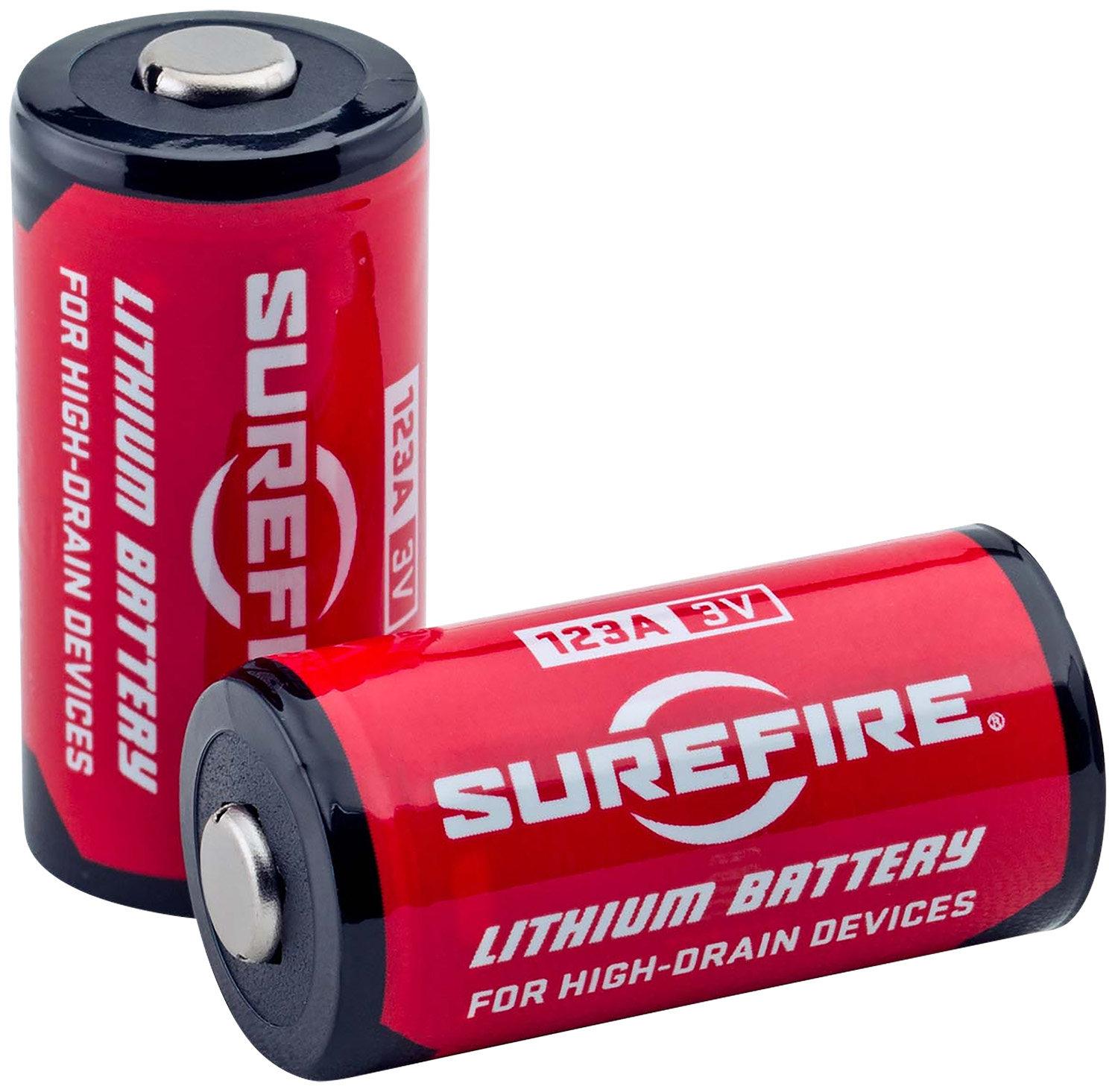 SureFire SF2SWBULK 123A Batteries  Red/Black 3.0 Volts 1,550 mAh (130/65 Pairs) Single Package Fishbowl