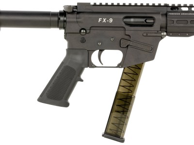 FREEDOM ORDNANCE FX9P4SBM FX-9  9mm Luger 31+1 4″ Black Nitride Steel Barrel, M-LOK Handguards, Black Anodized Aluminum Picatinny Rail Receiver, Black SB Mini Brace, AR15 Grip