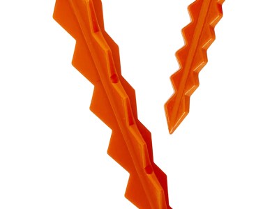 Targettack Llc  Targettack  Orange Polycarbonate Plastic 1″/3″ For Paper/Vinyl Targets 12 Pack *Variety