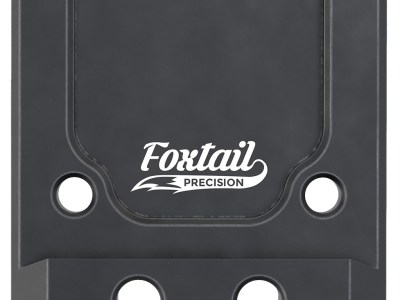 Foxtail Precision 100013 Rear Sight Dovetail Optic Adapter Plate for non MOS Glock  Black Anodized Glock Non MOS