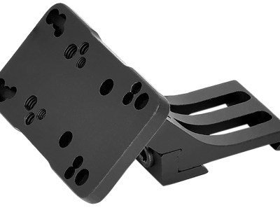 Warne 6110MR Red Dot Riser 45 Degree Offset Reflex Black Anodized Aluminum Fits Doctor/Sig Romeo3/Vortex Viper/Holosun, Right Hand