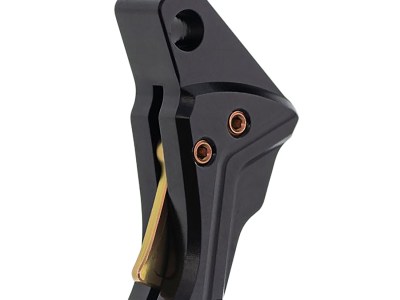 Tyrant CNC TDG43TRIGBLACKGOLD I.T.T.S Trigger/Shoe Black Fits Glock 43/43x/48